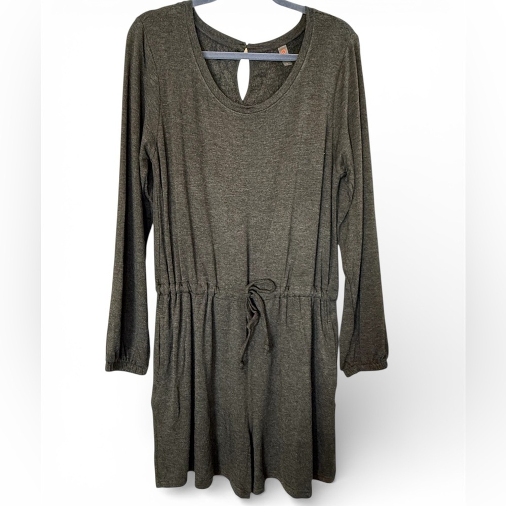 Mono B Charcoal Shorts Jumper with Long Sleeves New Athleisure